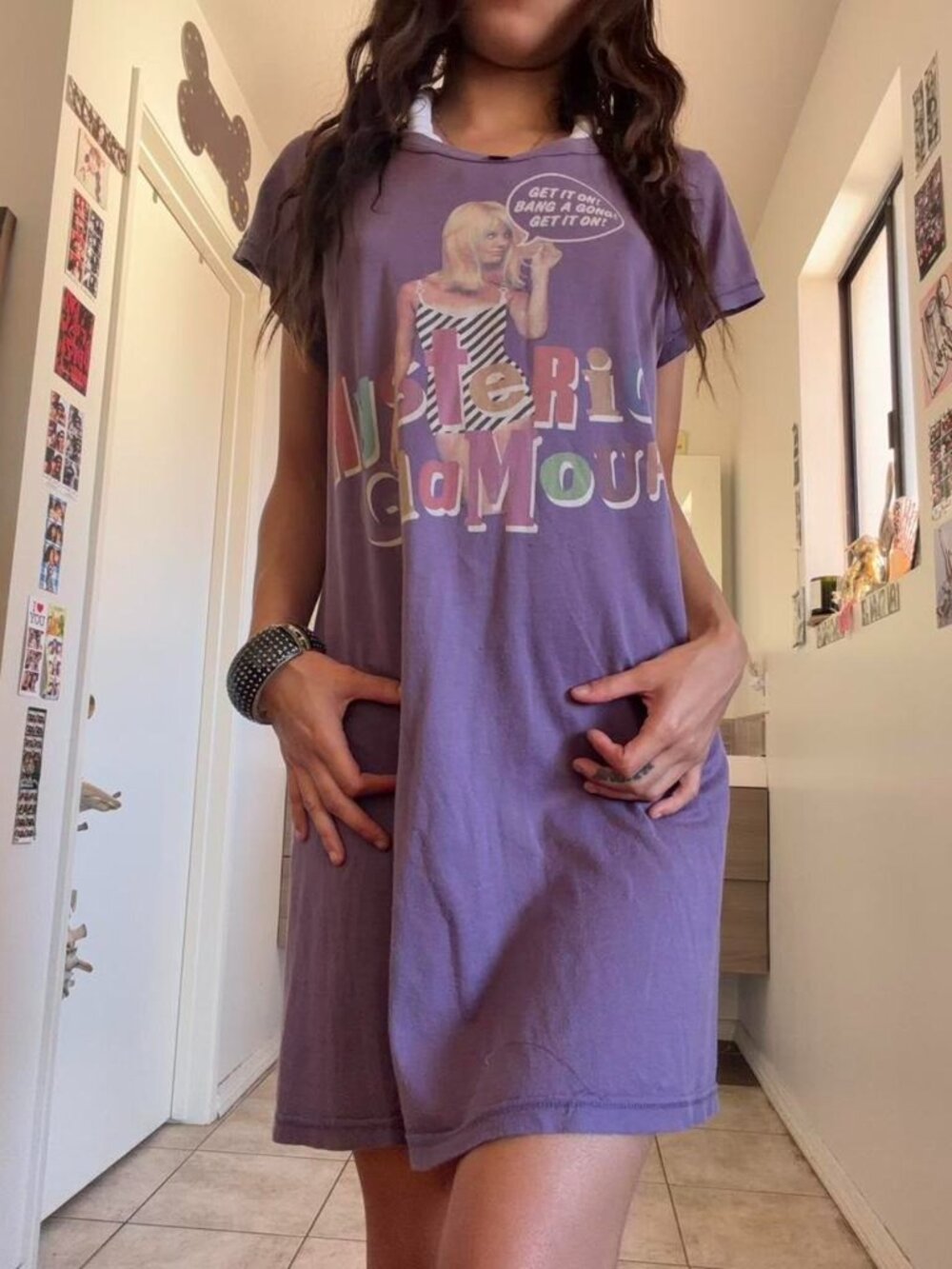 HYSTERIC GLAMOUR "BANG" T-SHIRT DRESS